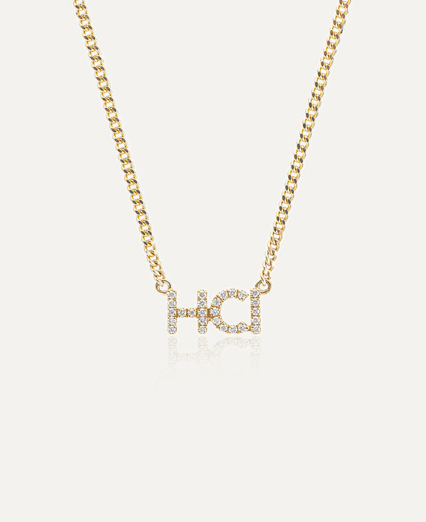 product image of Lottie Custom Diamond Nameplate Chain Necklace