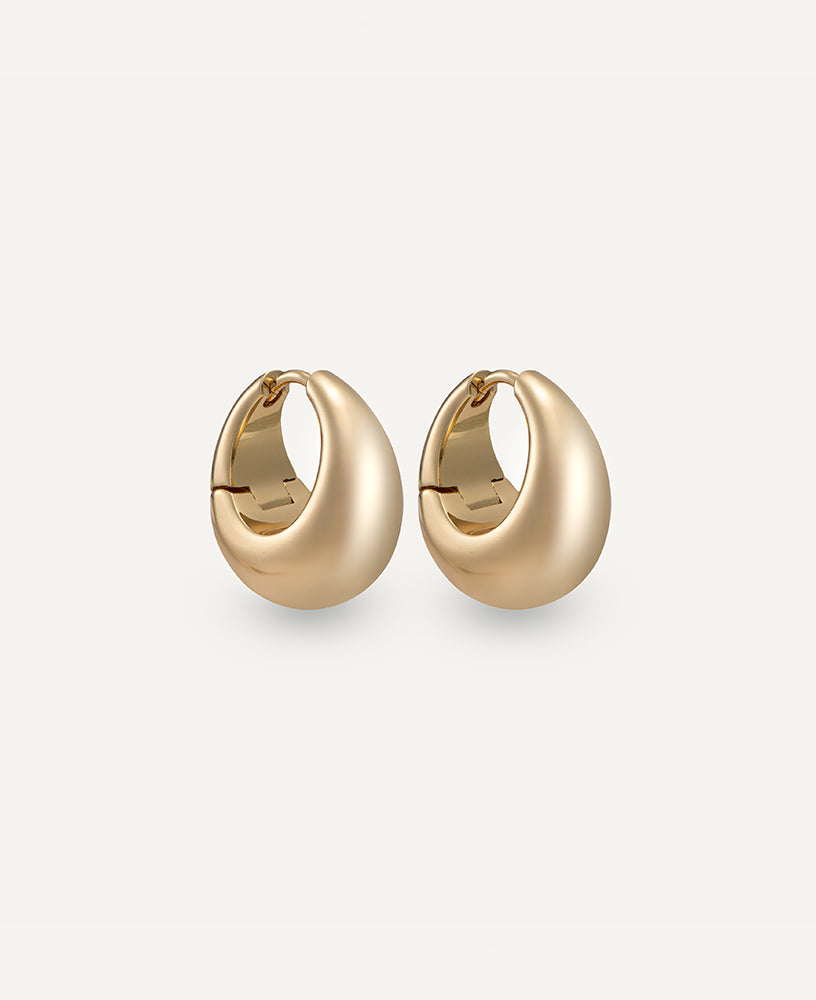 Alyssa Gold Chunky Statement Earrings