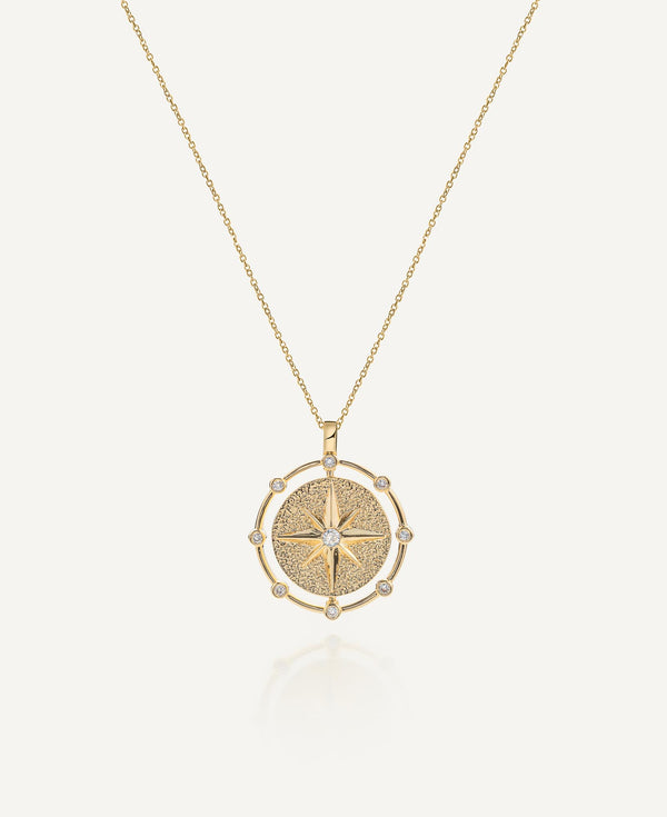 Purpose Compass Pendant Necklace frontside product