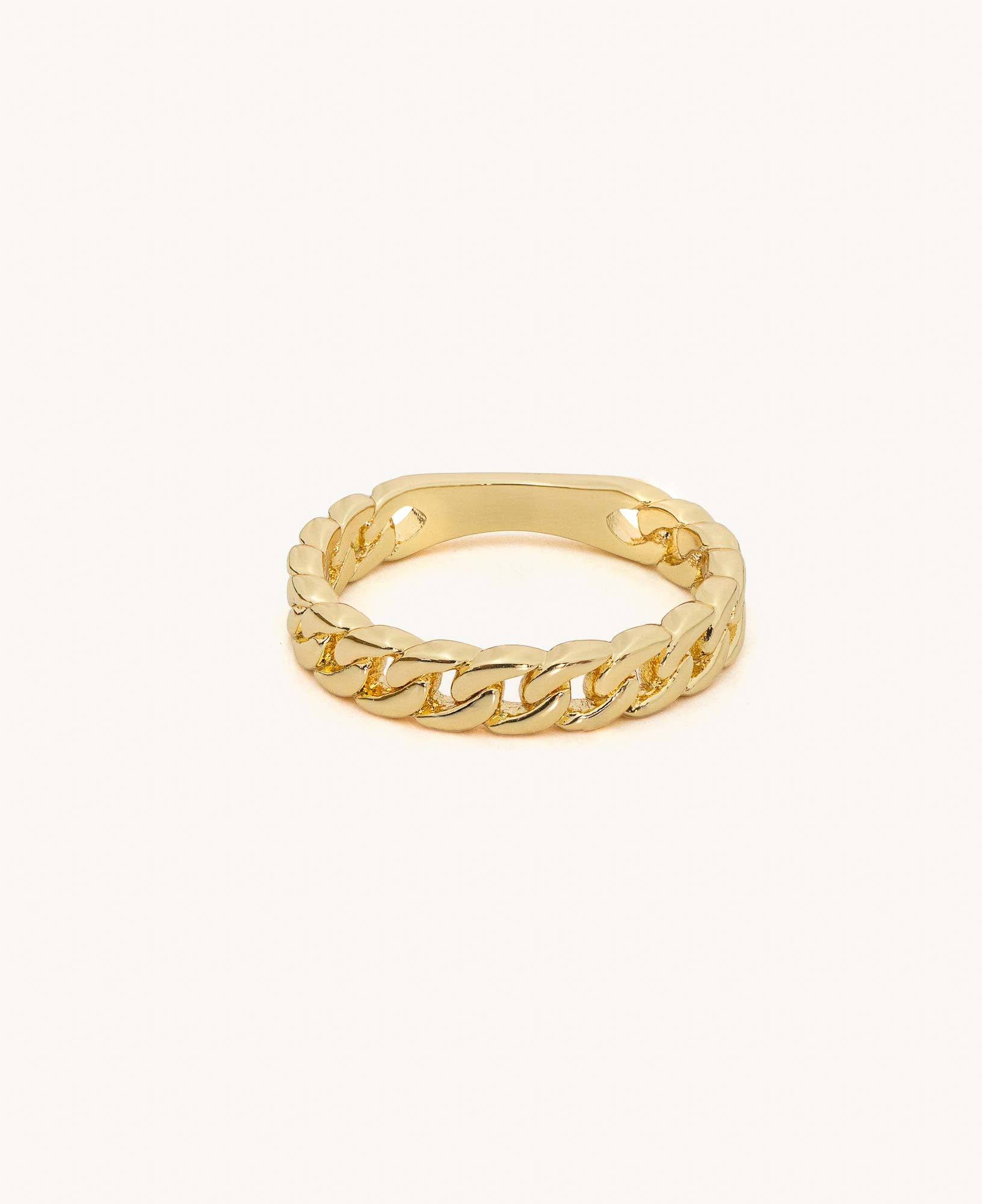 product shot of 14k gold-filled nicole chain ring 
