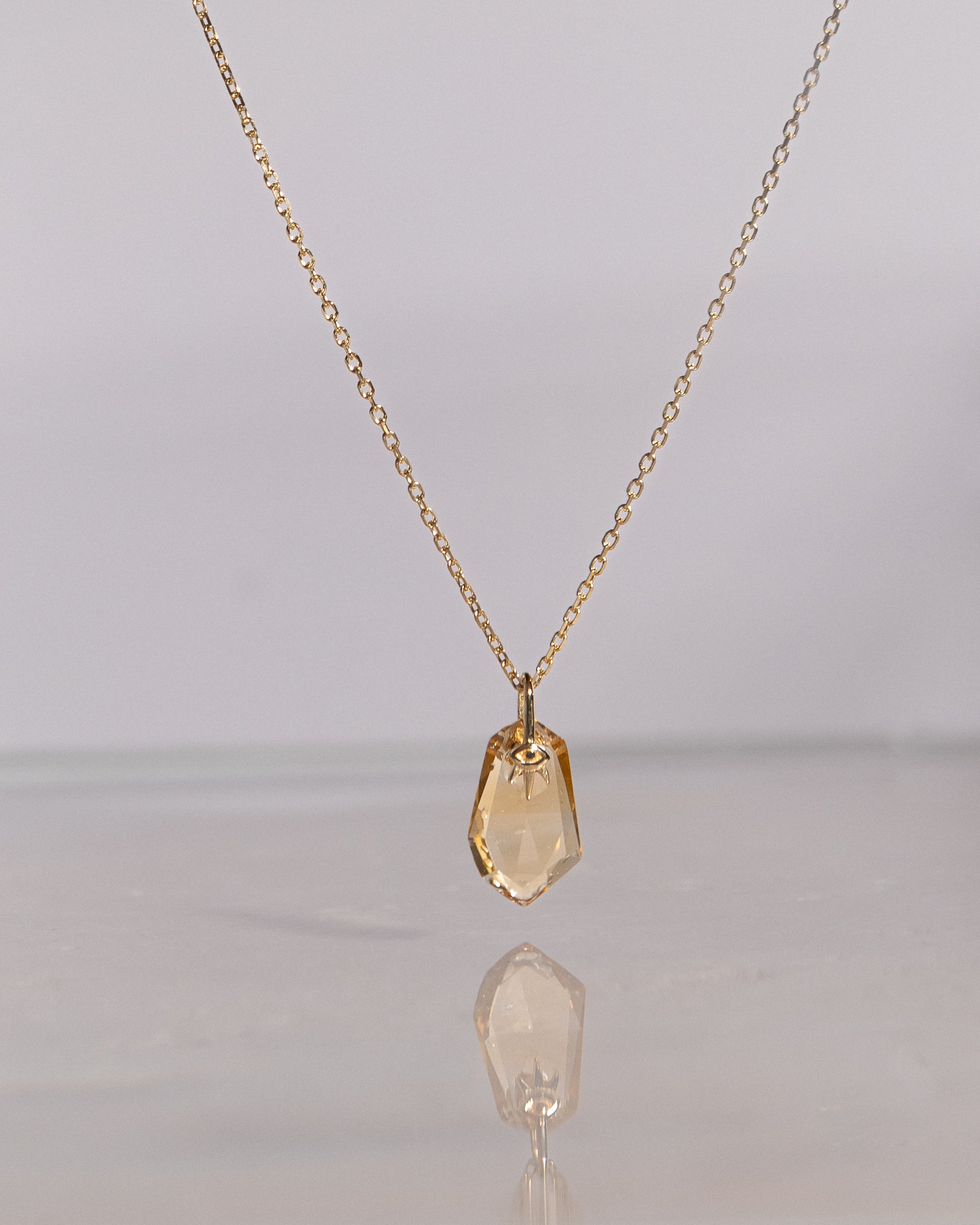Zephyr Solid Gold Necklace