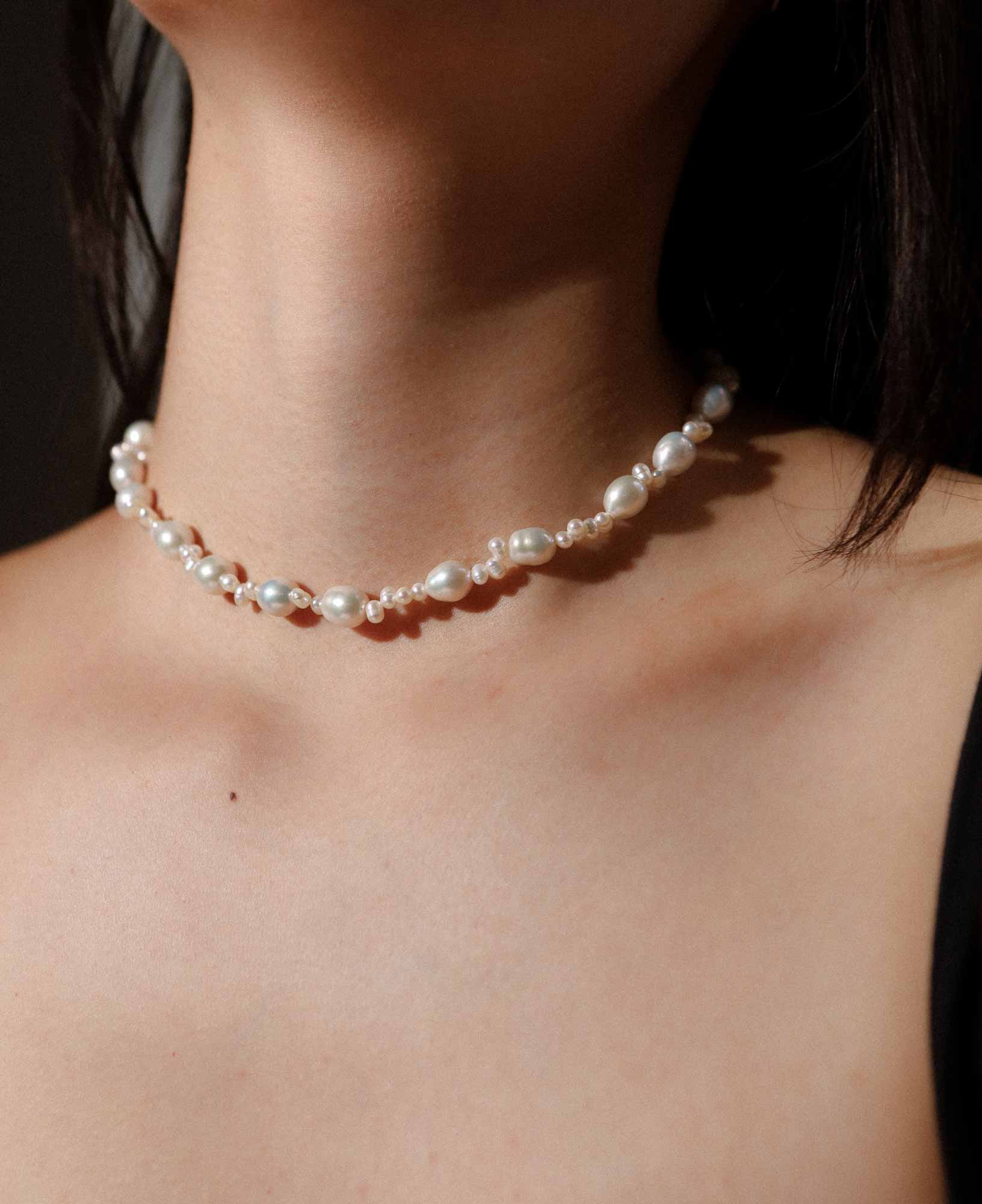 Emilia Baroque Pearl Choker Necklace