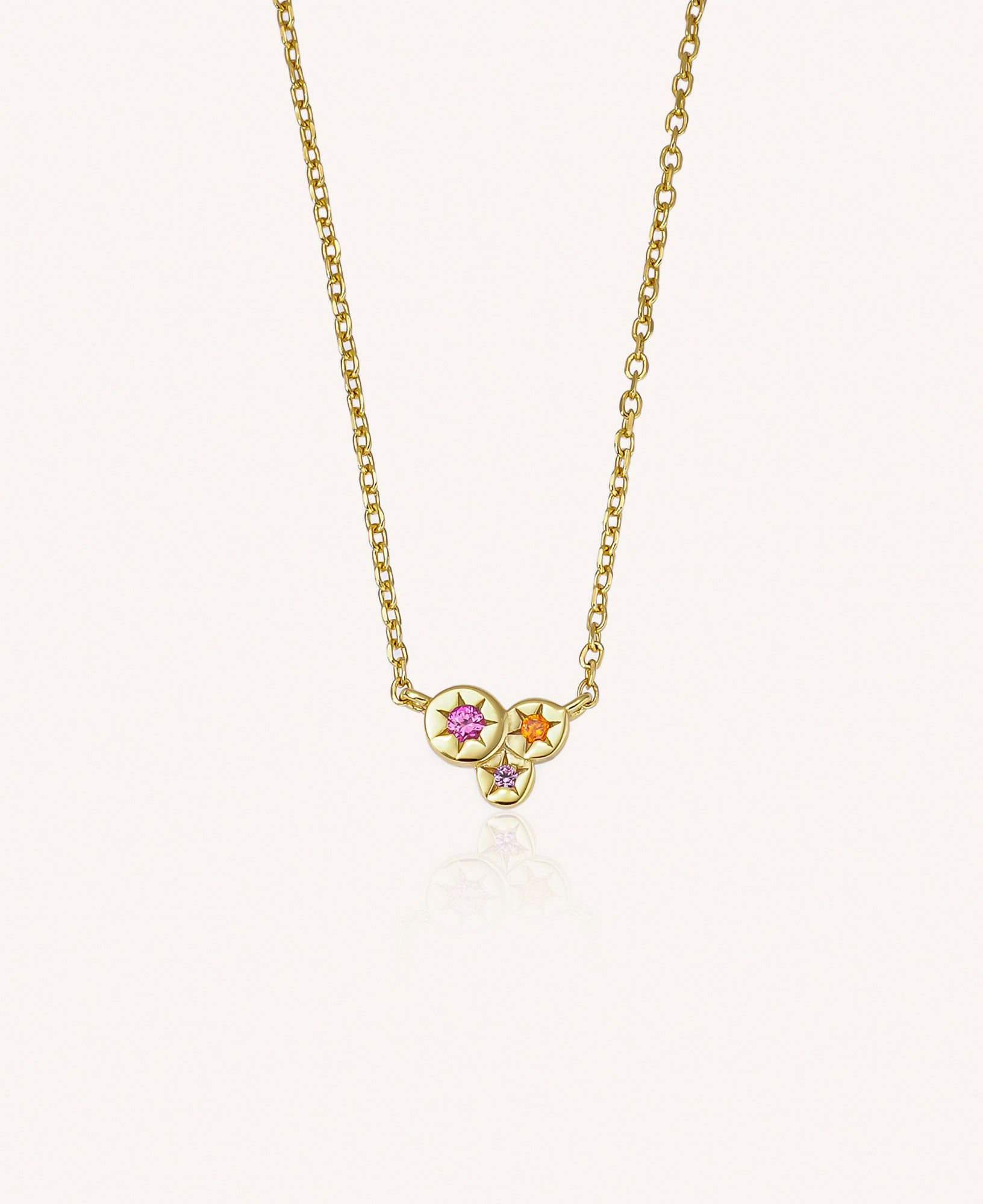 product picture of Lisette Star Burst CZ Pendant Necklace