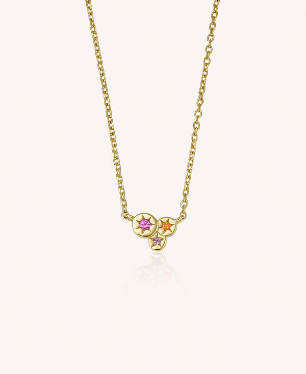 product picture of Lisette Star Burst CZ Pendant Necklace