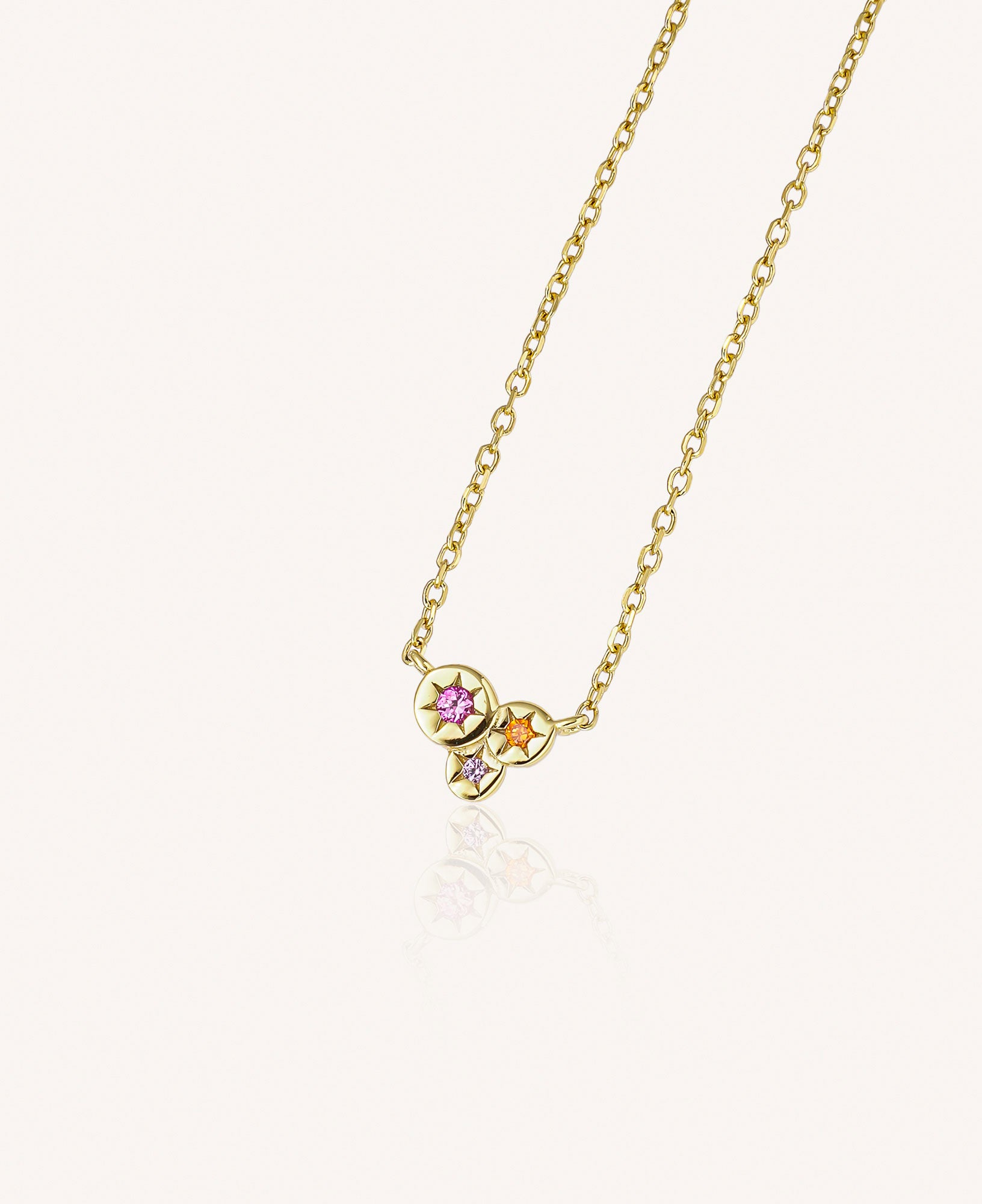 product picture of Lisette Star Burst CZ Pendant Necklace