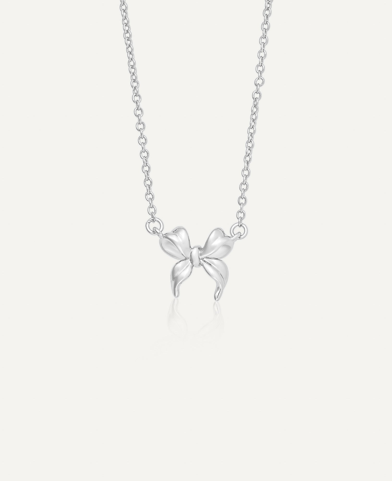 product picture of Juliet Silver Ribbon Necklace