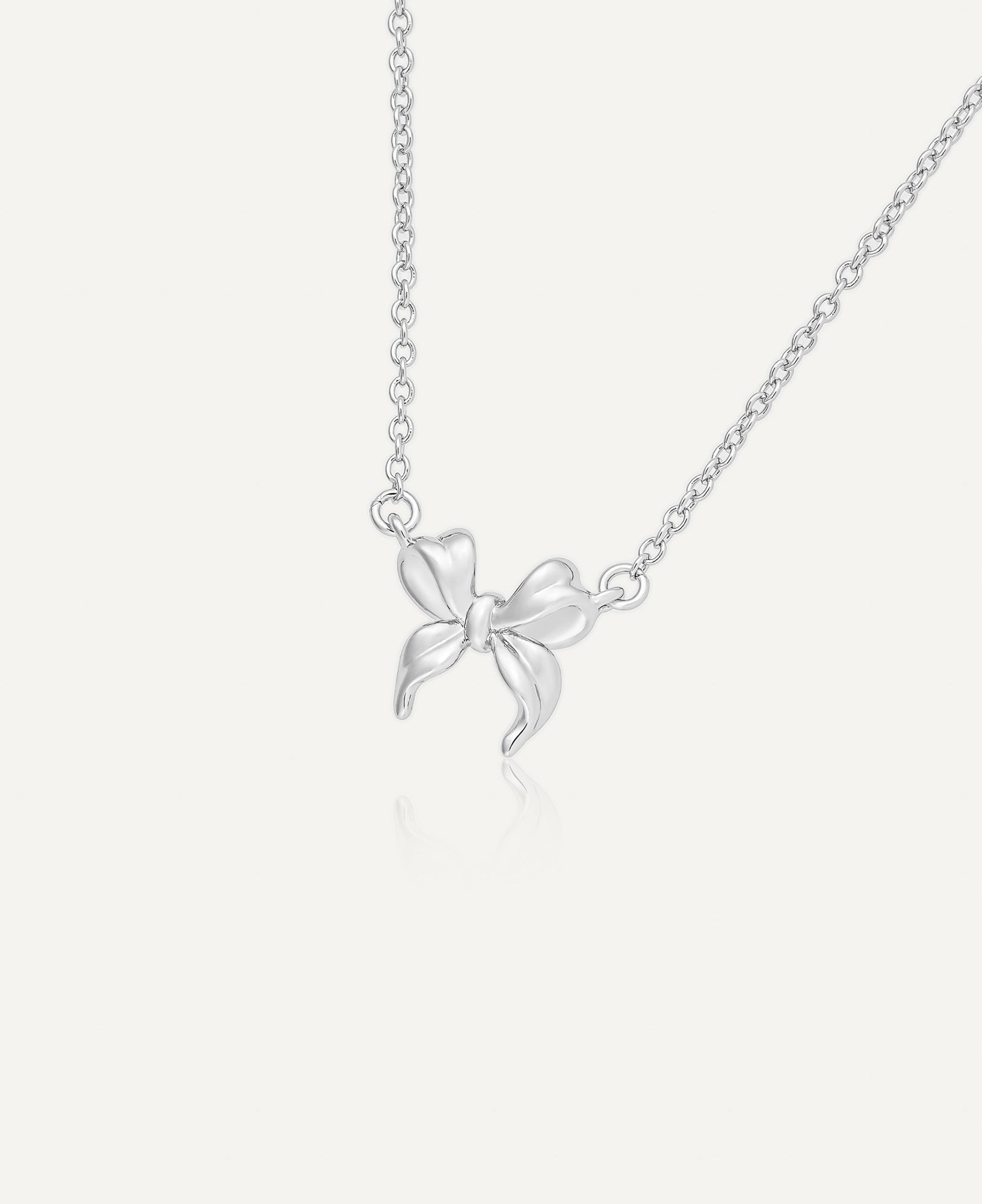 product picture of Juliet Silver Ribbon Necklace