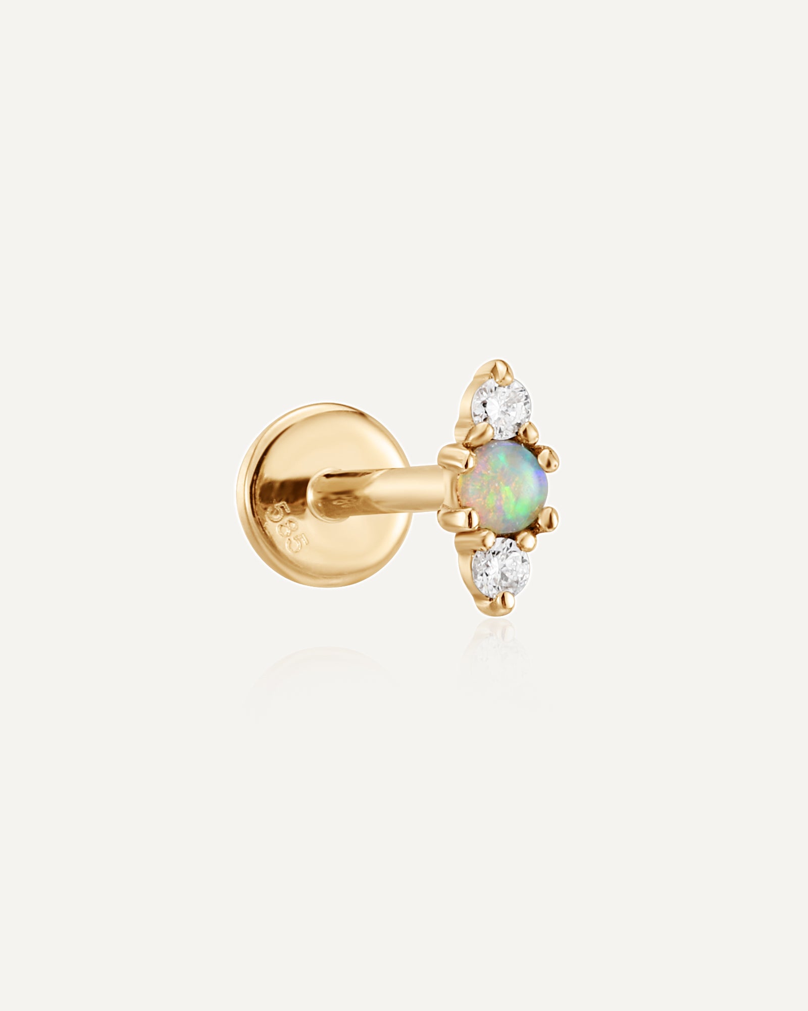 Product picture of Odette Opal Two-stone Flatback Post