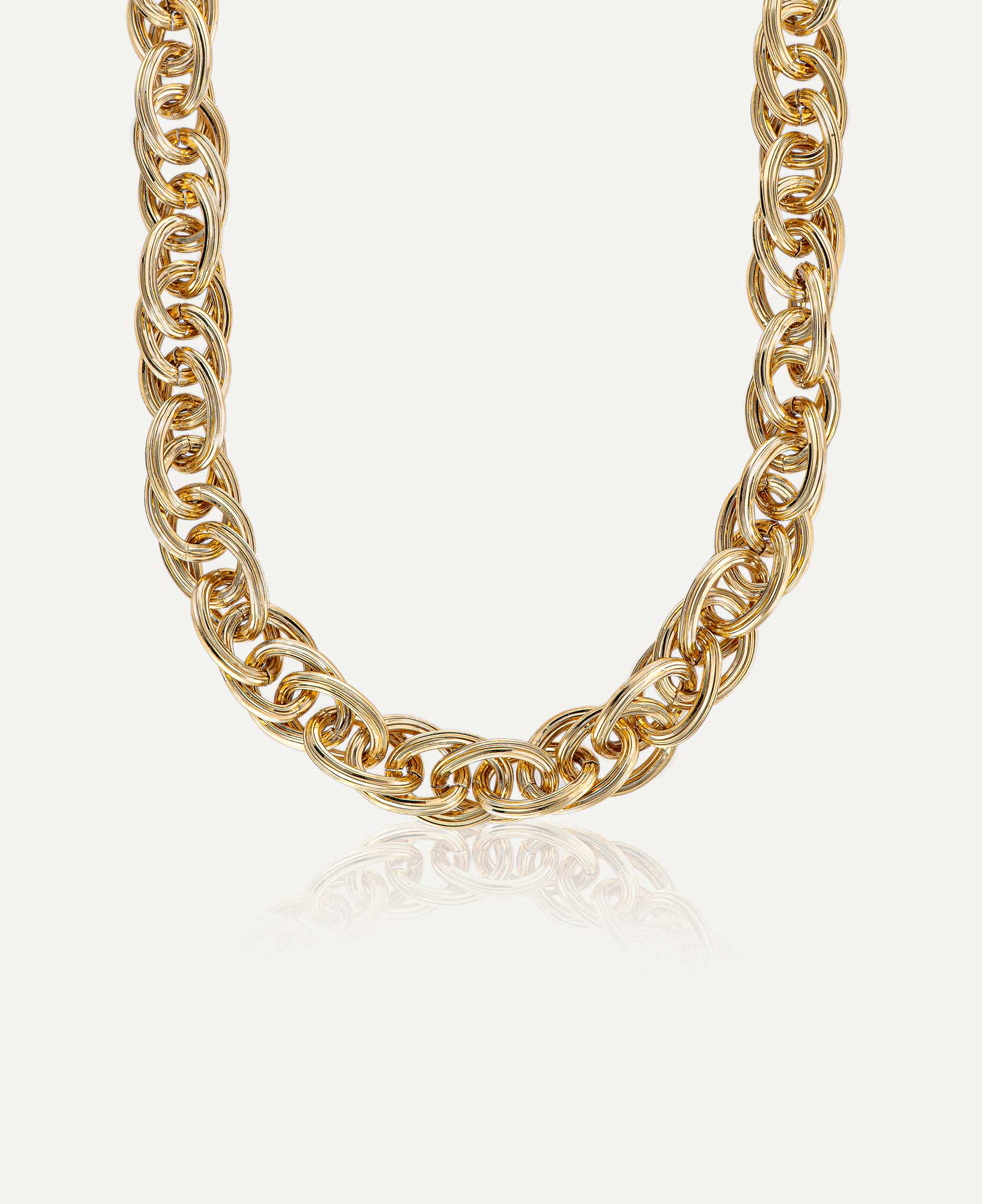 product shot of Emma Gold Chunky Chain Necklace