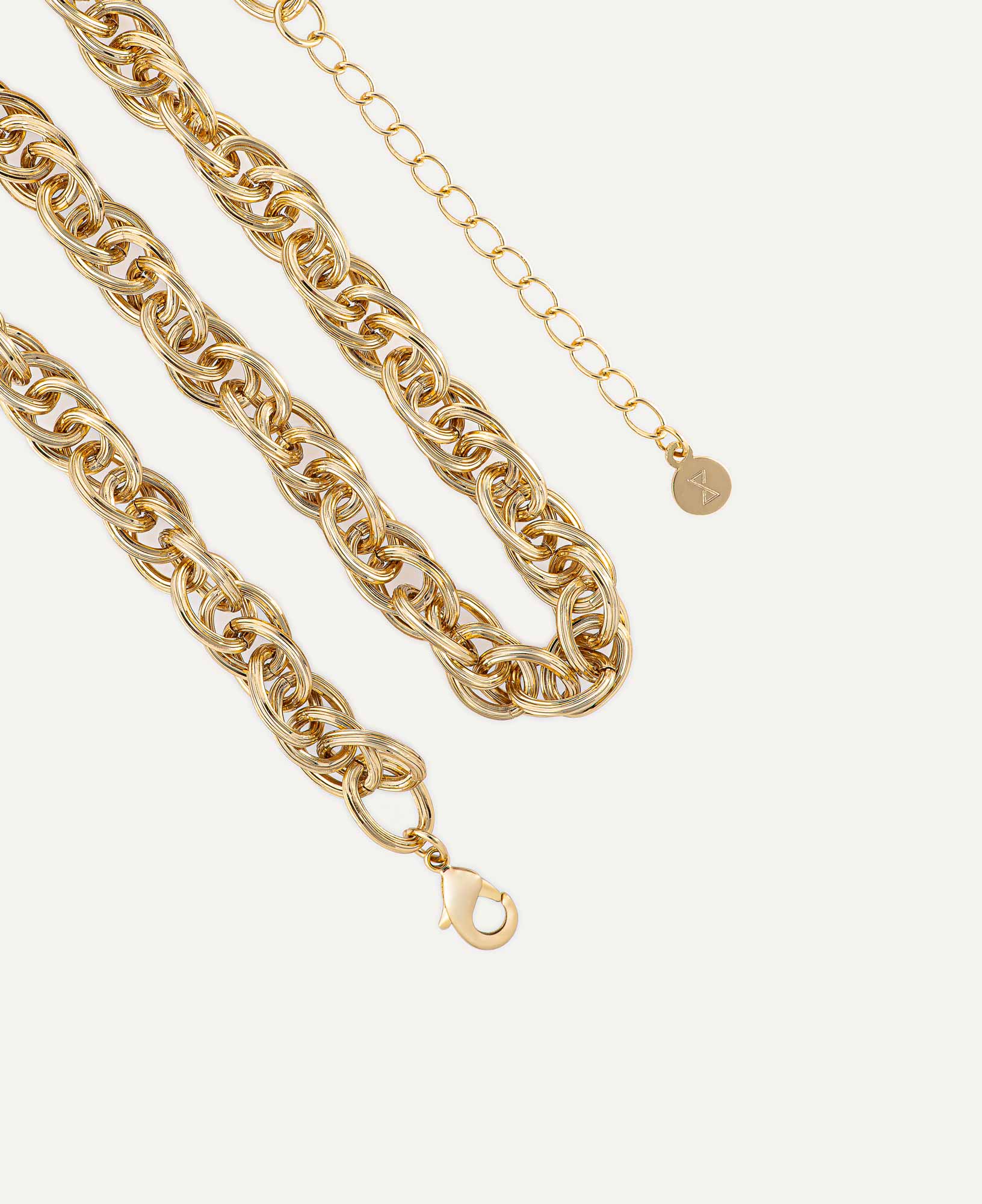 product shot of Emma Gold Chunky Chain Necklace