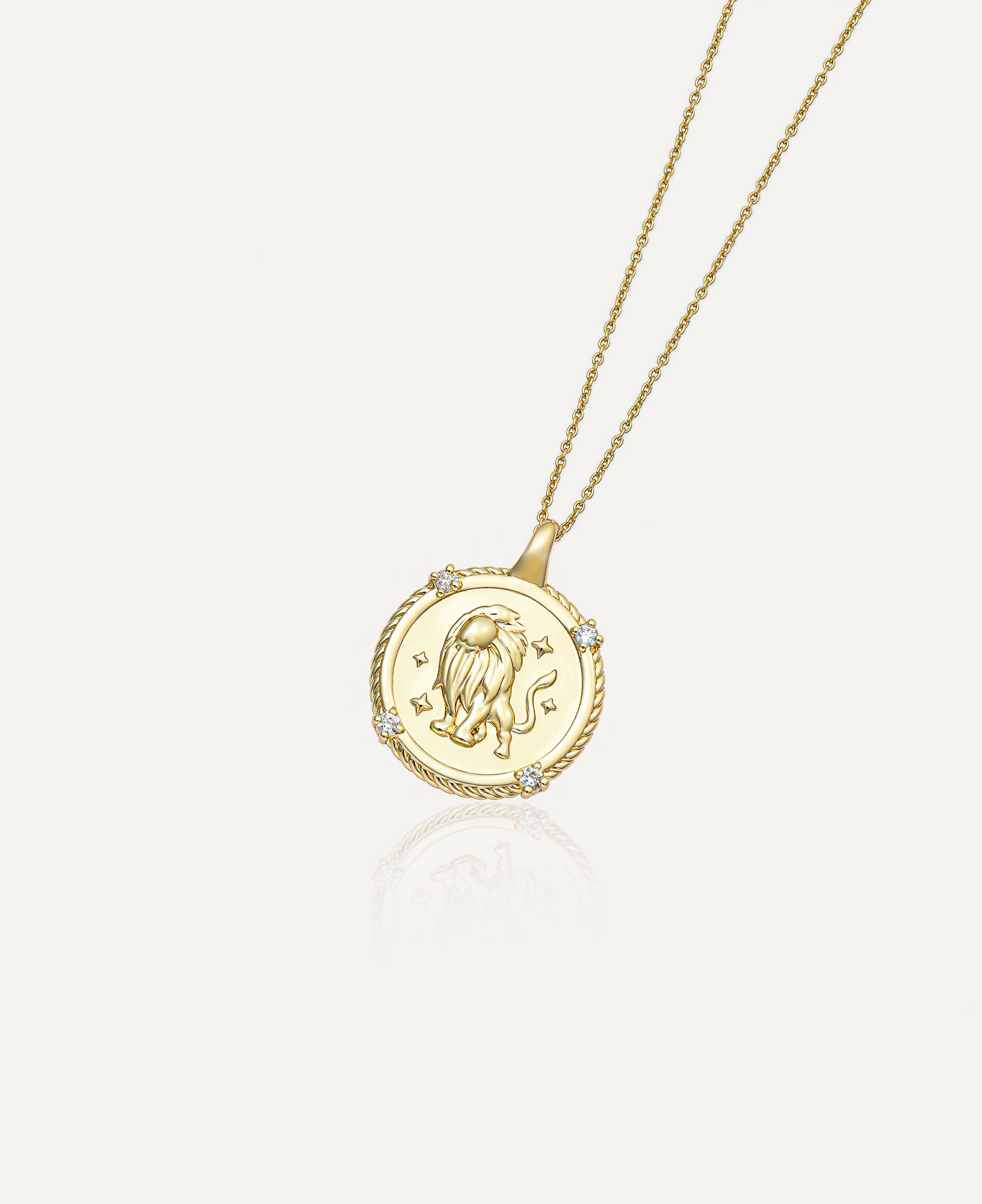 product image of Leo Horoscope Gold Pendant Necklace