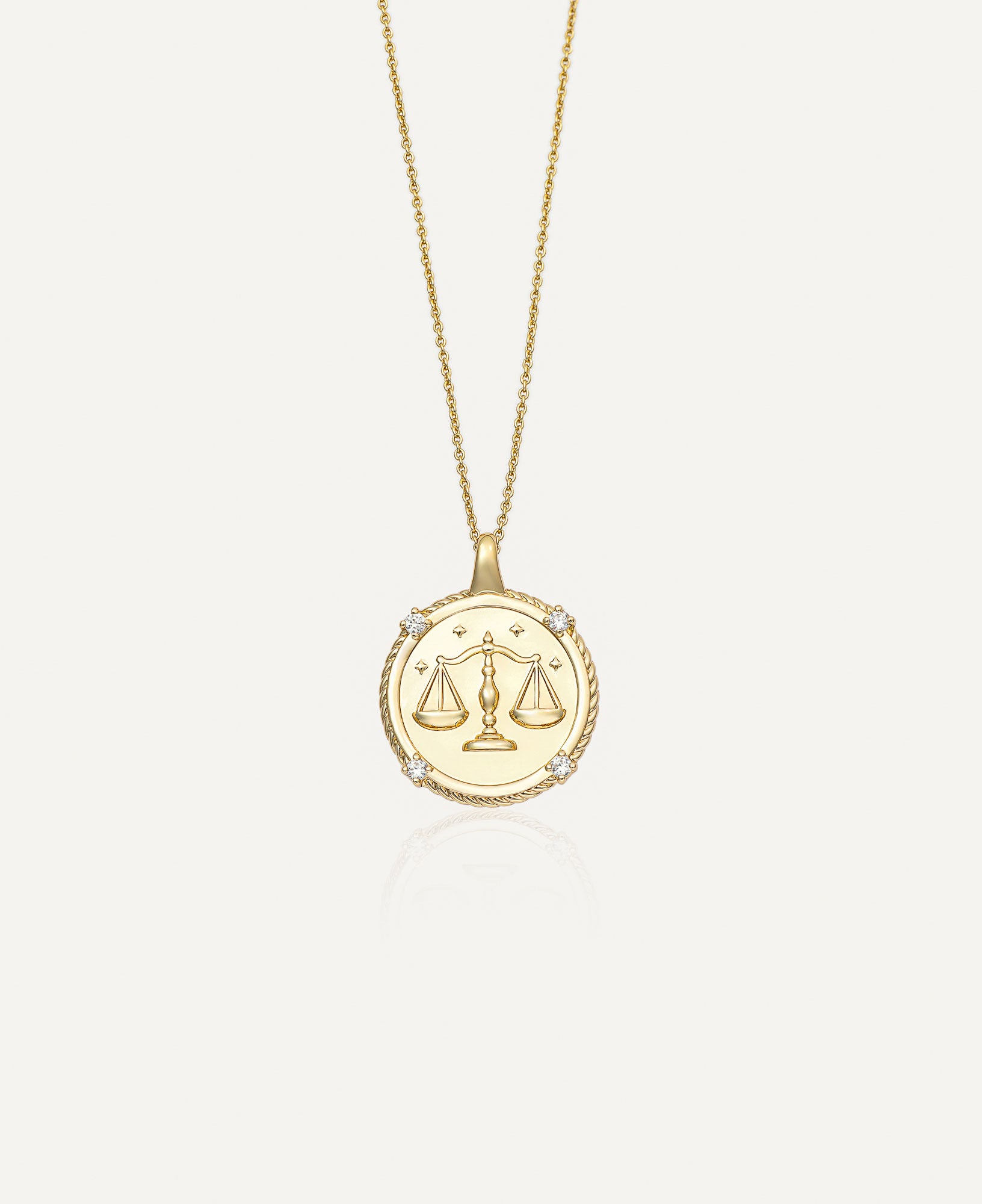 product image of Libra Horoscope Gold Pendant Necklace