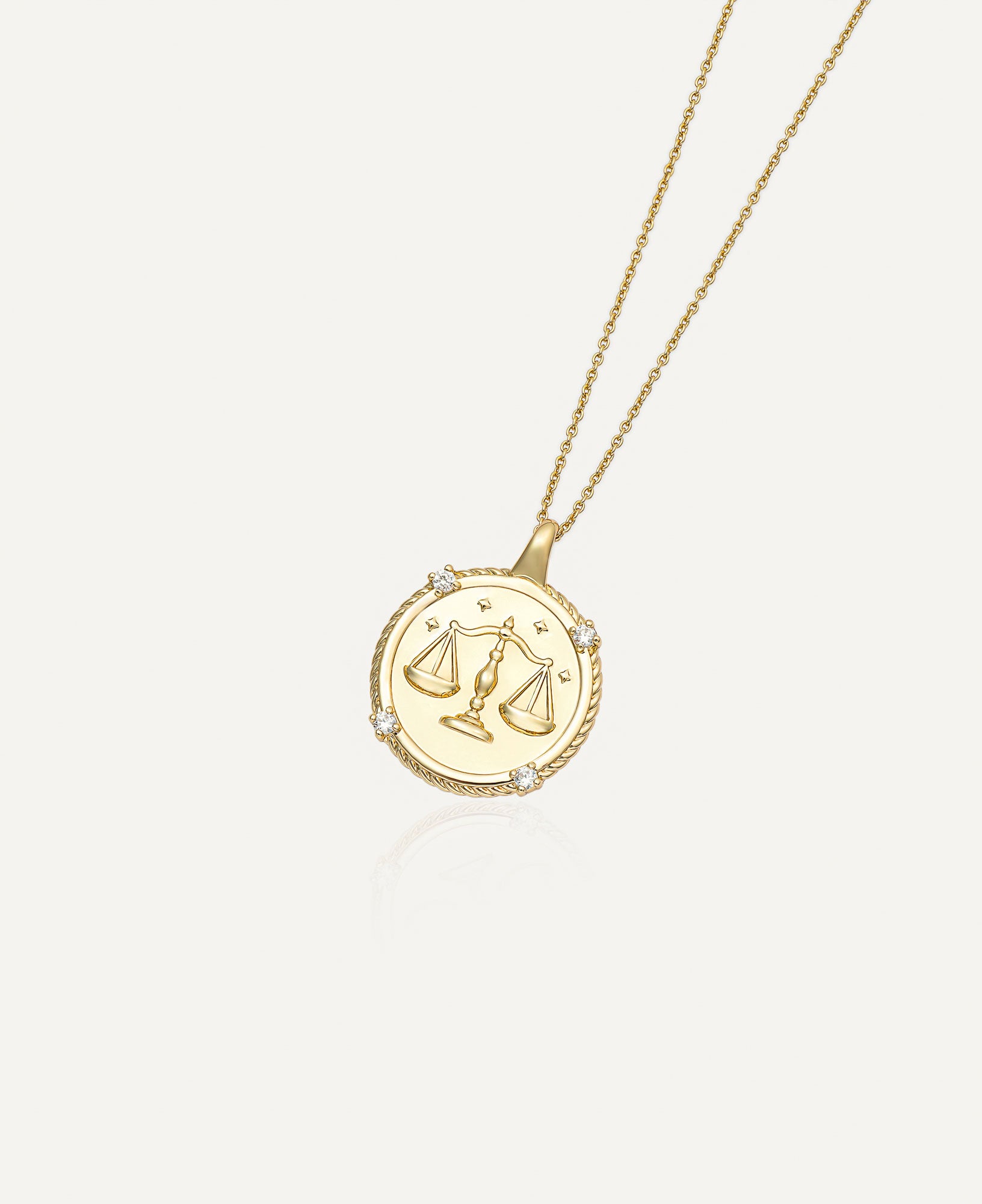 product image of Libra Horoscope Gold Pendant Necklace