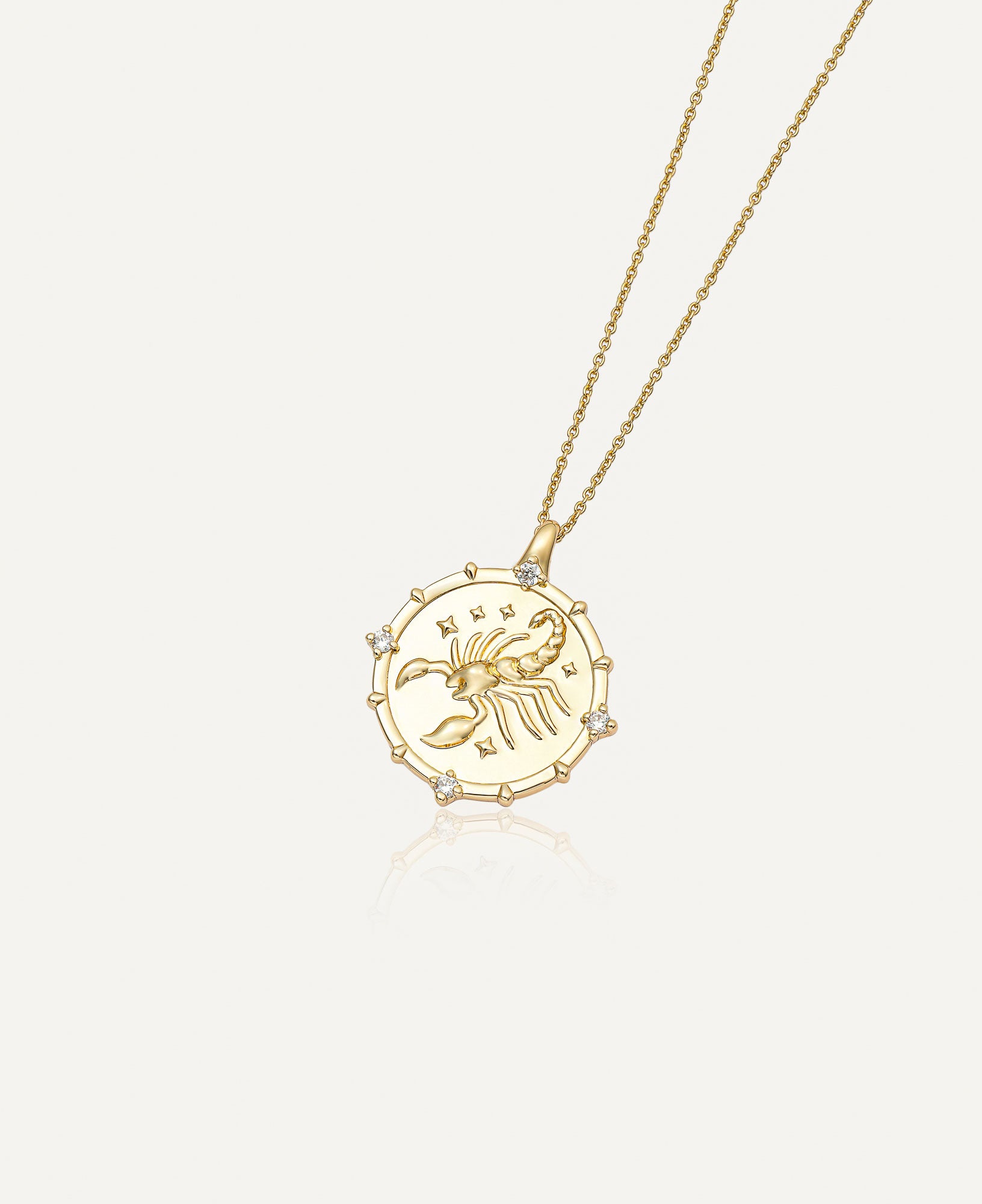 product image of Scorpio Horoscope Gold Pendant Necklace