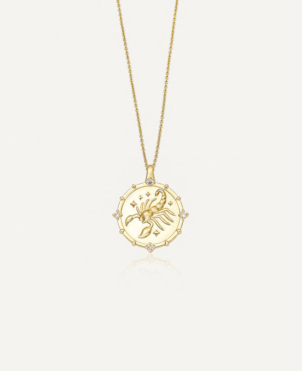 product image of Scorpio Horoscope Gold Pendant Necklace