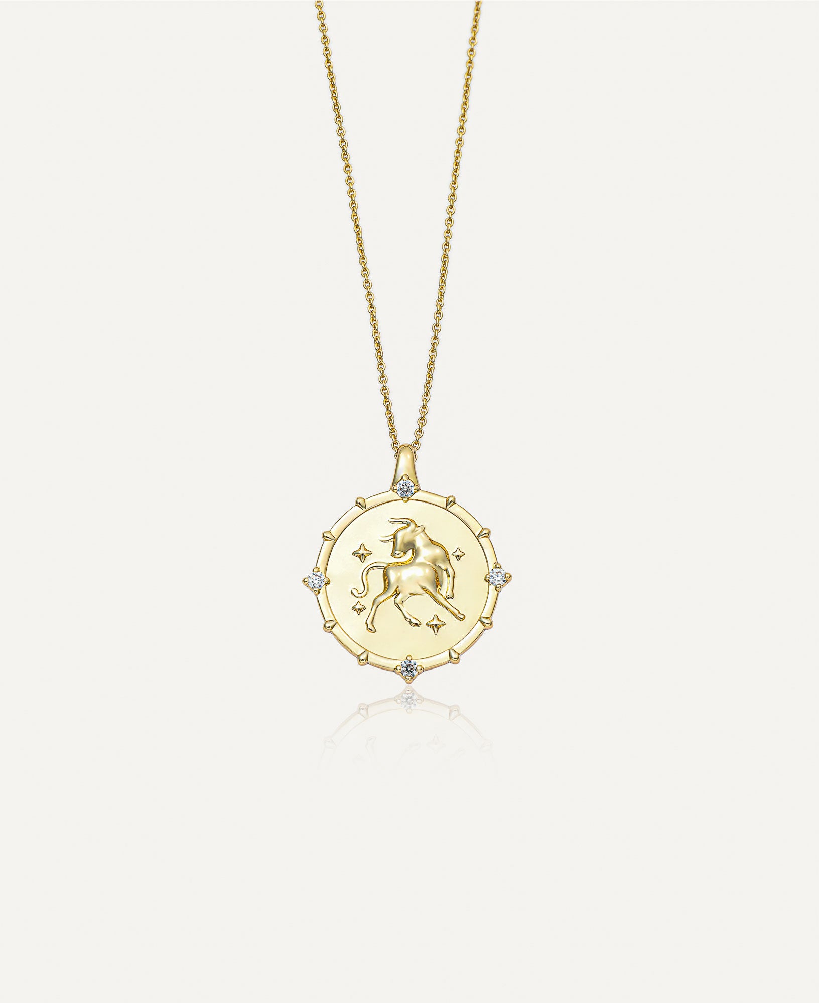 product image of Taurus Horoscope Gold Pendant Necklace