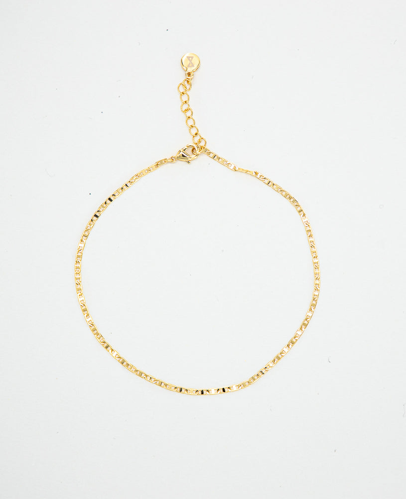 Adeline 14k Gold-filled Chain Anklet from Sachelle Collective sustainable jewelry