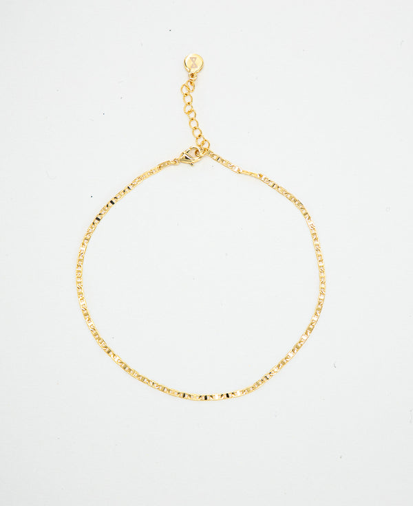 Adeline 14k Gold-filled Chain Anklet from Sachelle Collective sustainable jewelry