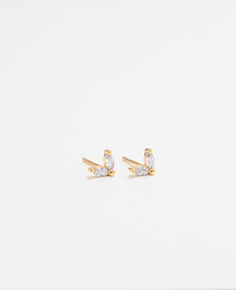 Astrid CZ 14k Gold Stud Earring from Sachelle Collective