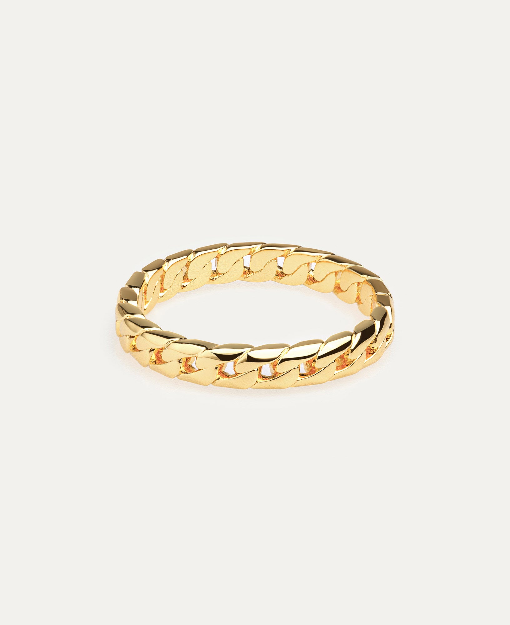 Maxime 14K Gold Chain Ring